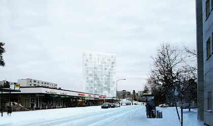 Pihlajanmäki shopping mall housing